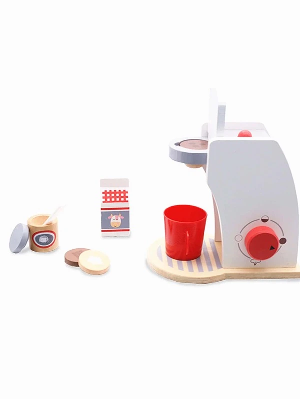 kids wooden coffee machine