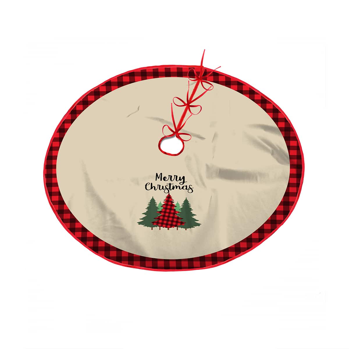 

Slogan Graphic Christmas Tree Skirt, Multicolor