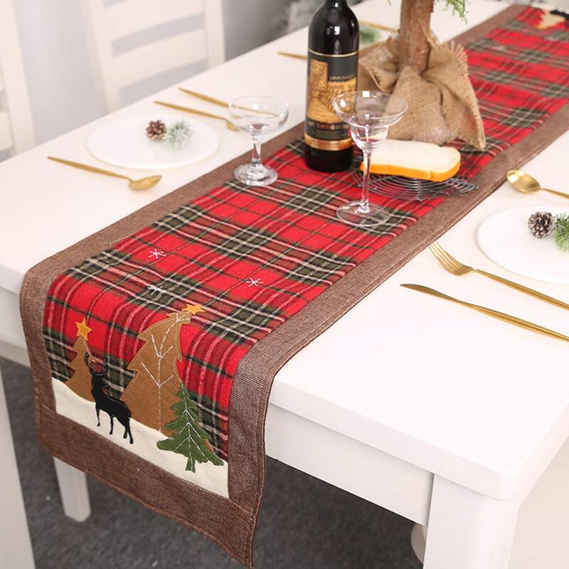 

Christmas Pattern Table Runner, Multicolor