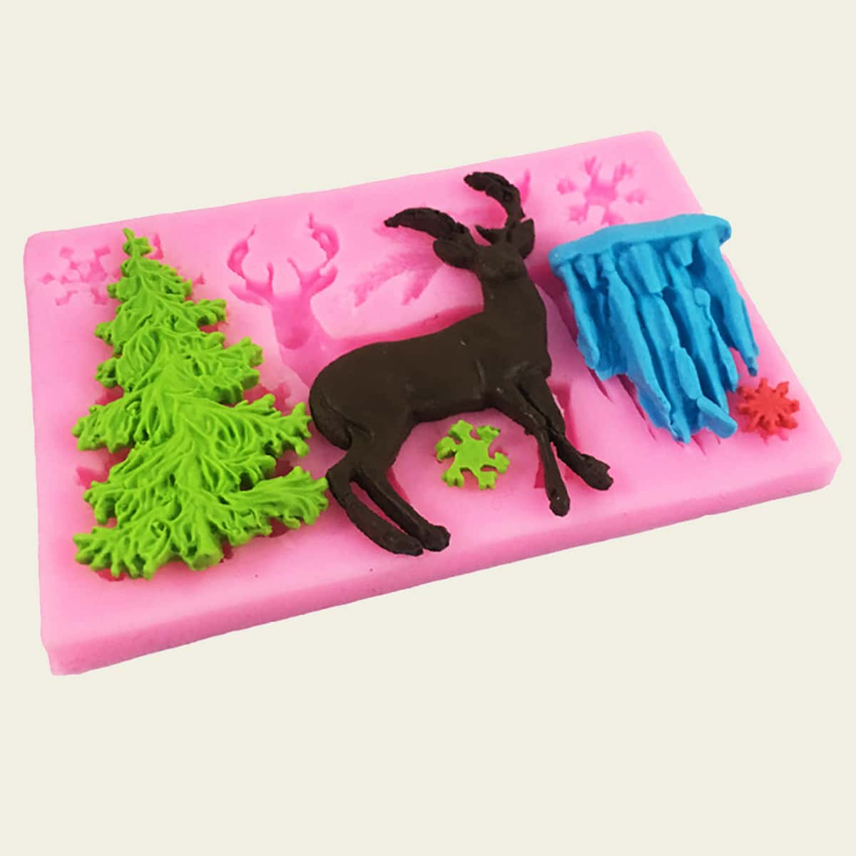 

1pc Christmas Baking Mold, Pink