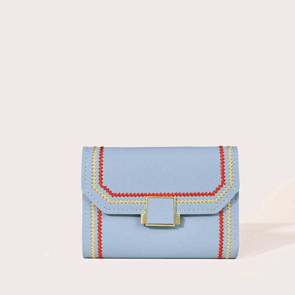 

Stitch Detail Purse, Baby blue
