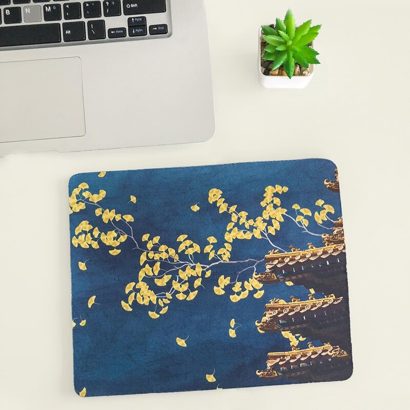 

Leaf Pattern Mouse Pad, Multicolor
