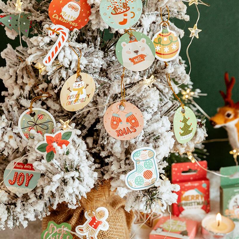 

46pcs Christmas Pattern Random Sticker, Multicolor