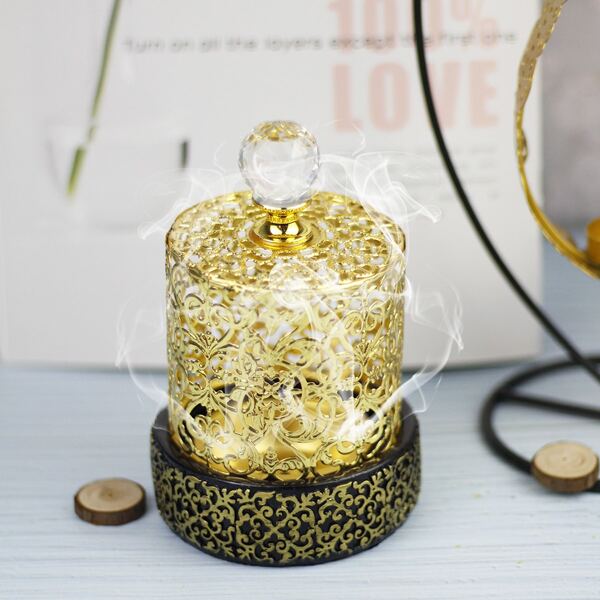 

1pc Incense Burner Ornament, Gold