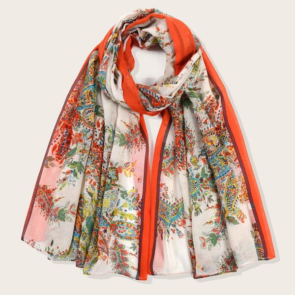 

Tribal Pattern Scarf, Multicolor