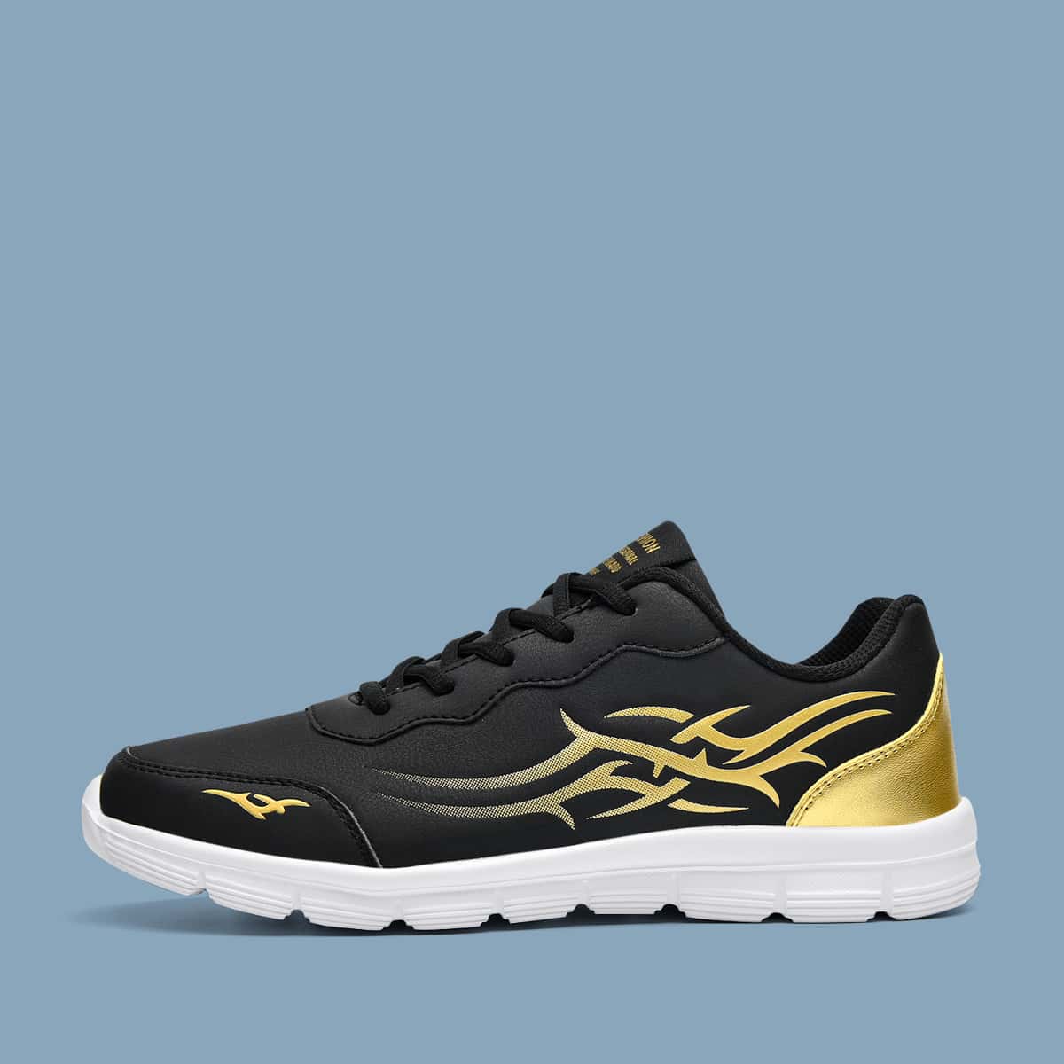 

Guys Two Tone Lace-up Front Sneakers, Gold
