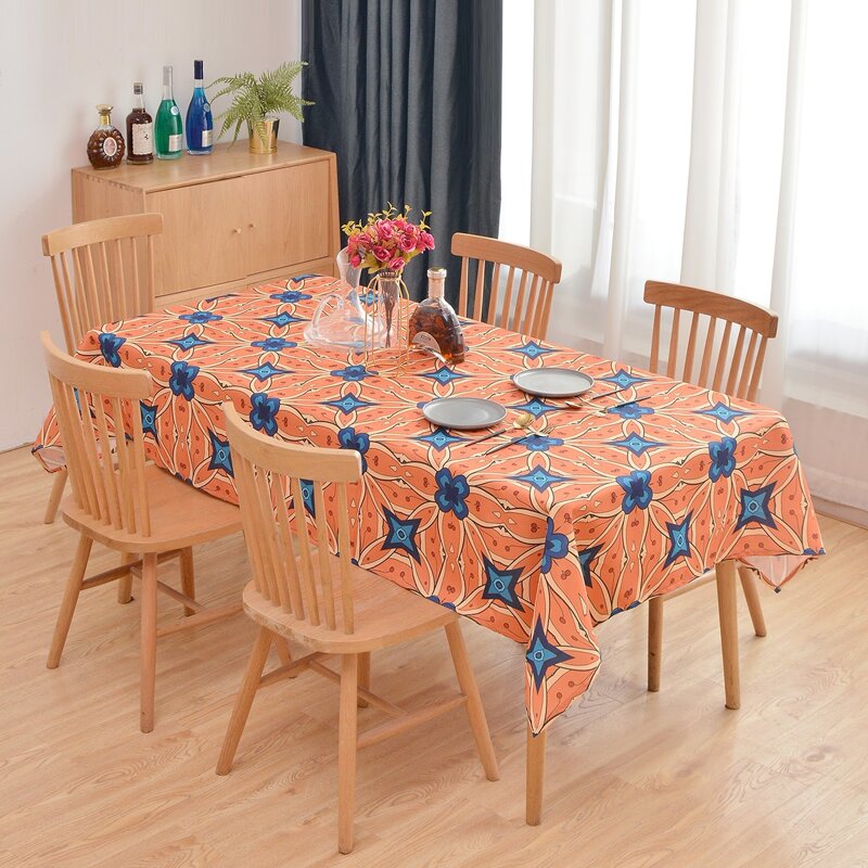 

Flower Print Tablecloth, Multicolor