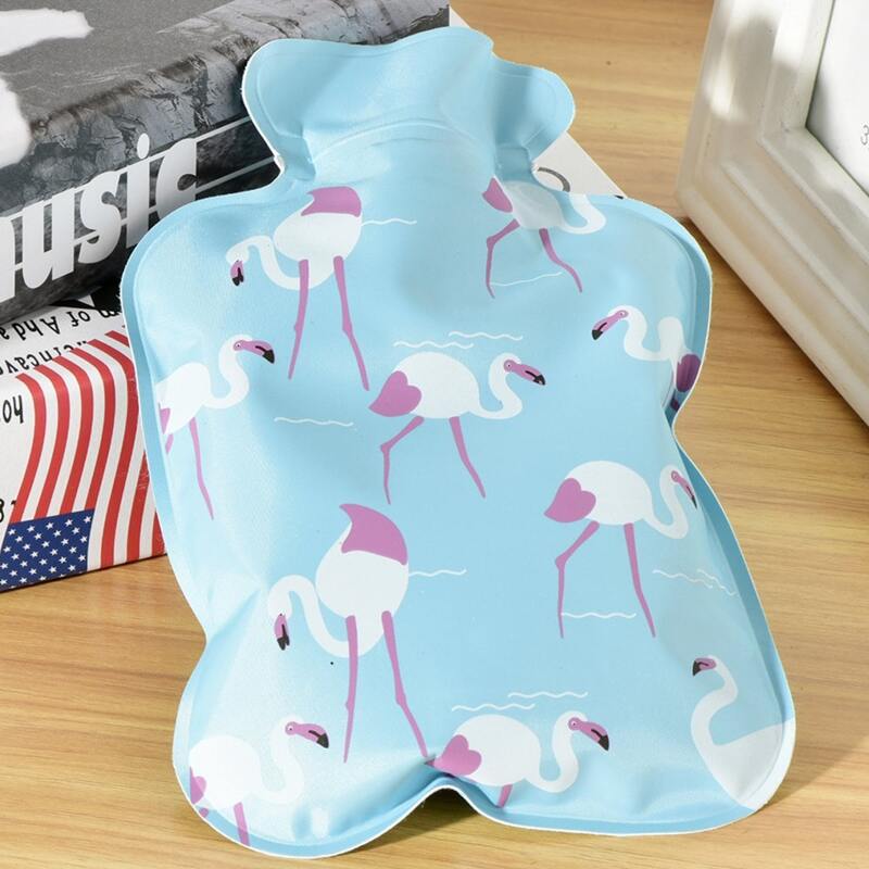 

Flamingo Print Hot Water Bag, Blue