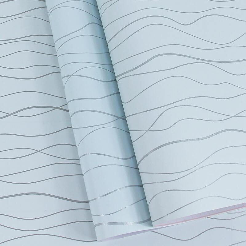 

1sheet Wave Pattern Wall Sticker, Blue