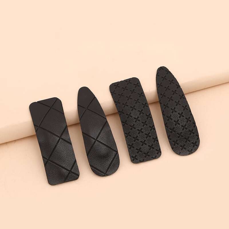 

4pcs Minimalist Hair Clip, Black