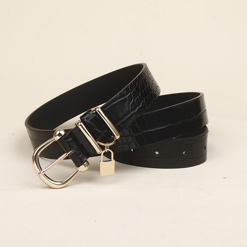 

Metal Buckle Belt, Black