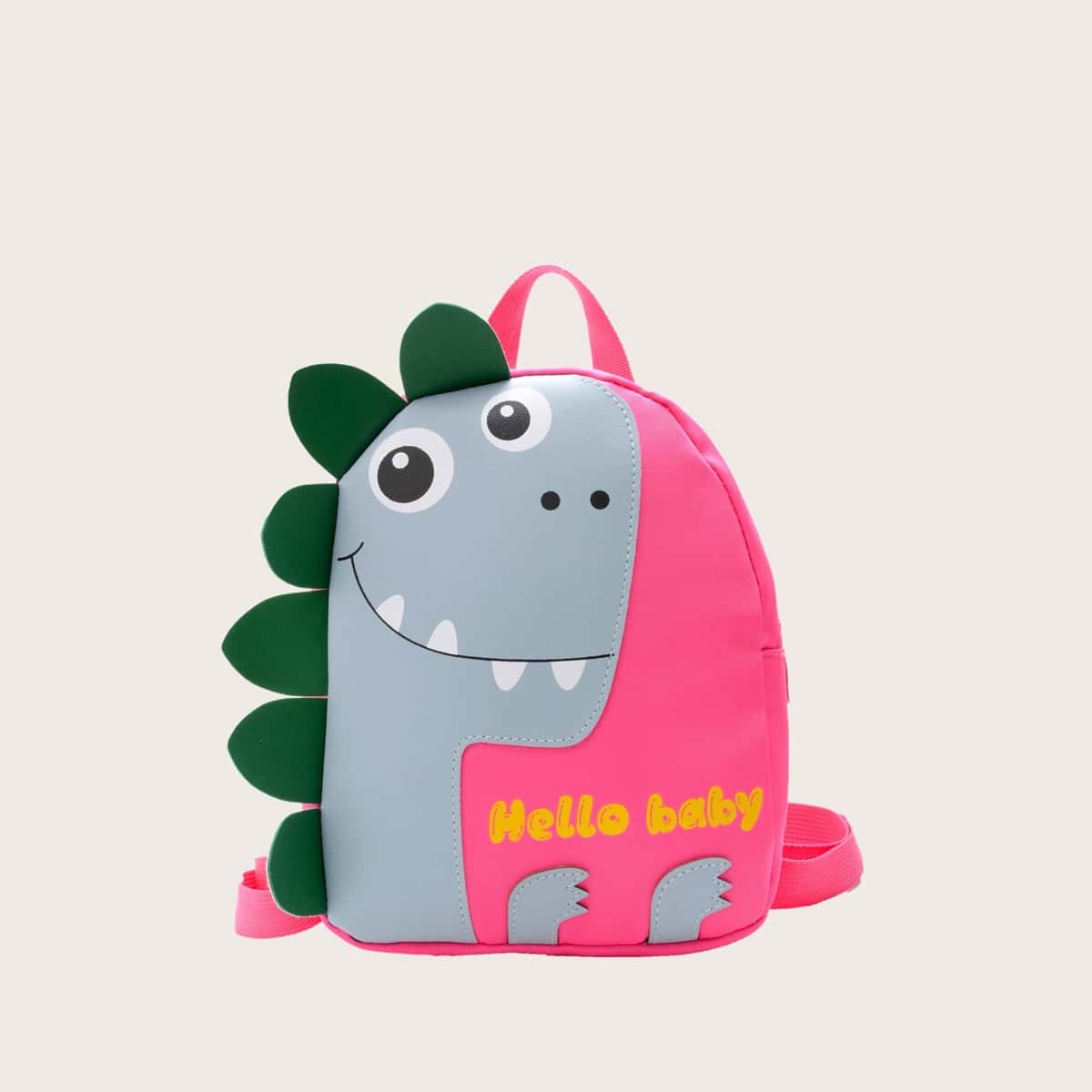 

Colorblock Dinosaur Backpack, Multicolor