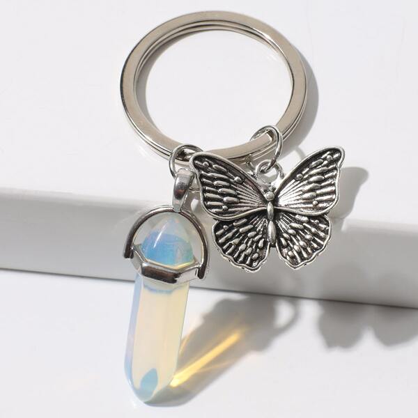 

Butterfly Charm Keychain, Multicolor