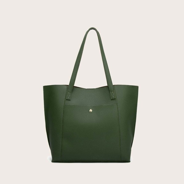 

Minimalist Large Capacity Tote Bag, Green