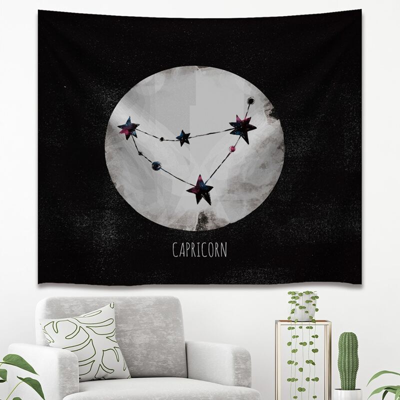 

Constellation Print Tapestry, Black
