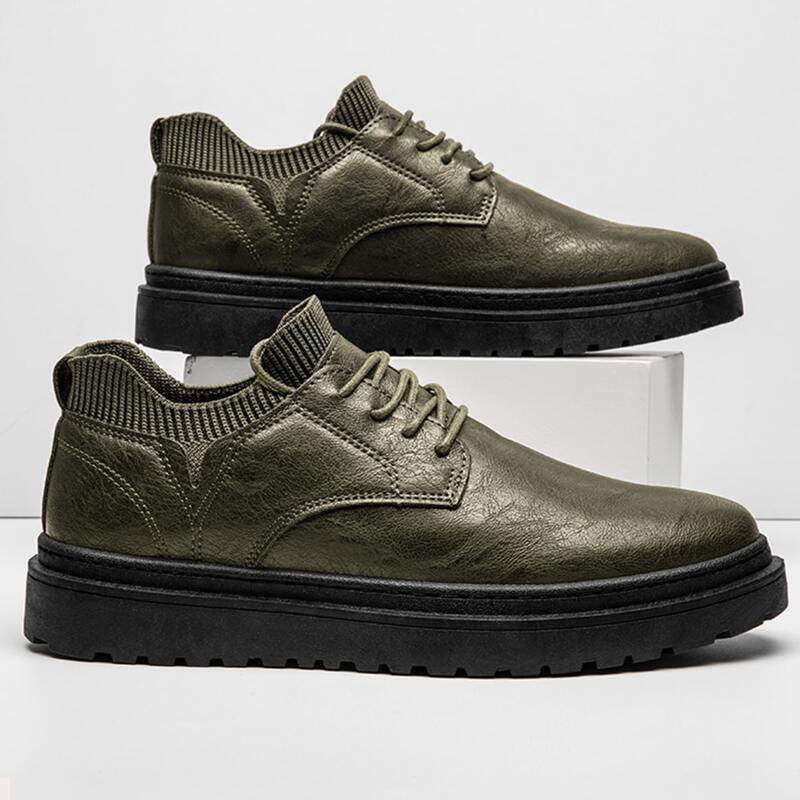 

Guys Lace-up Front Dress Shoes, Army green