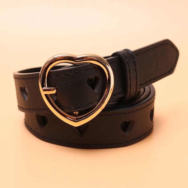 

Guys Heart Buckle Belt, Black