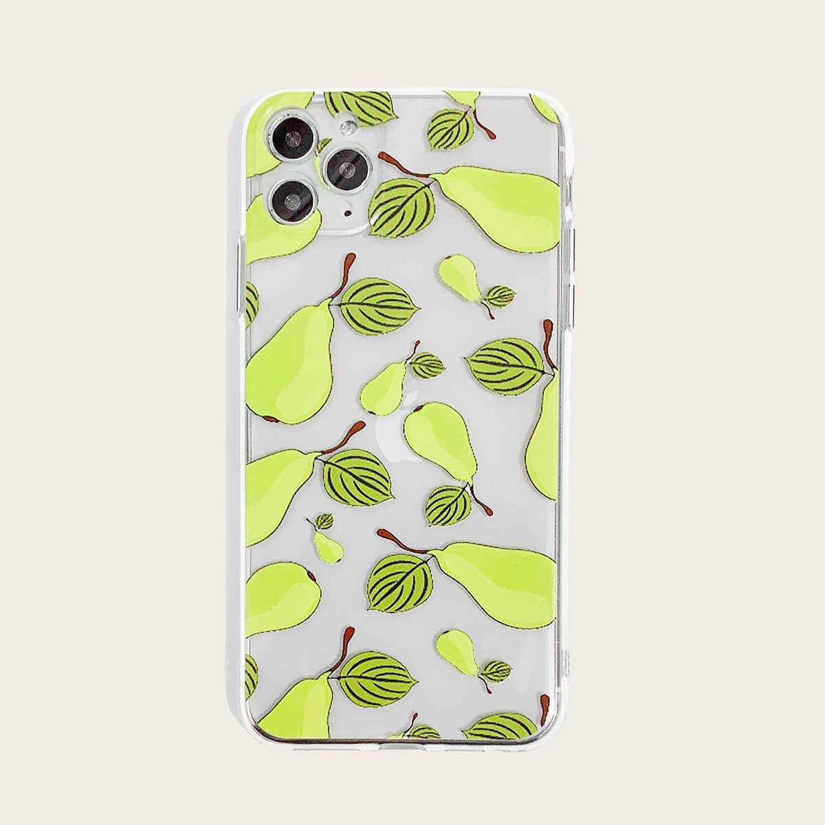 

Pear Print iPhone Case, Green