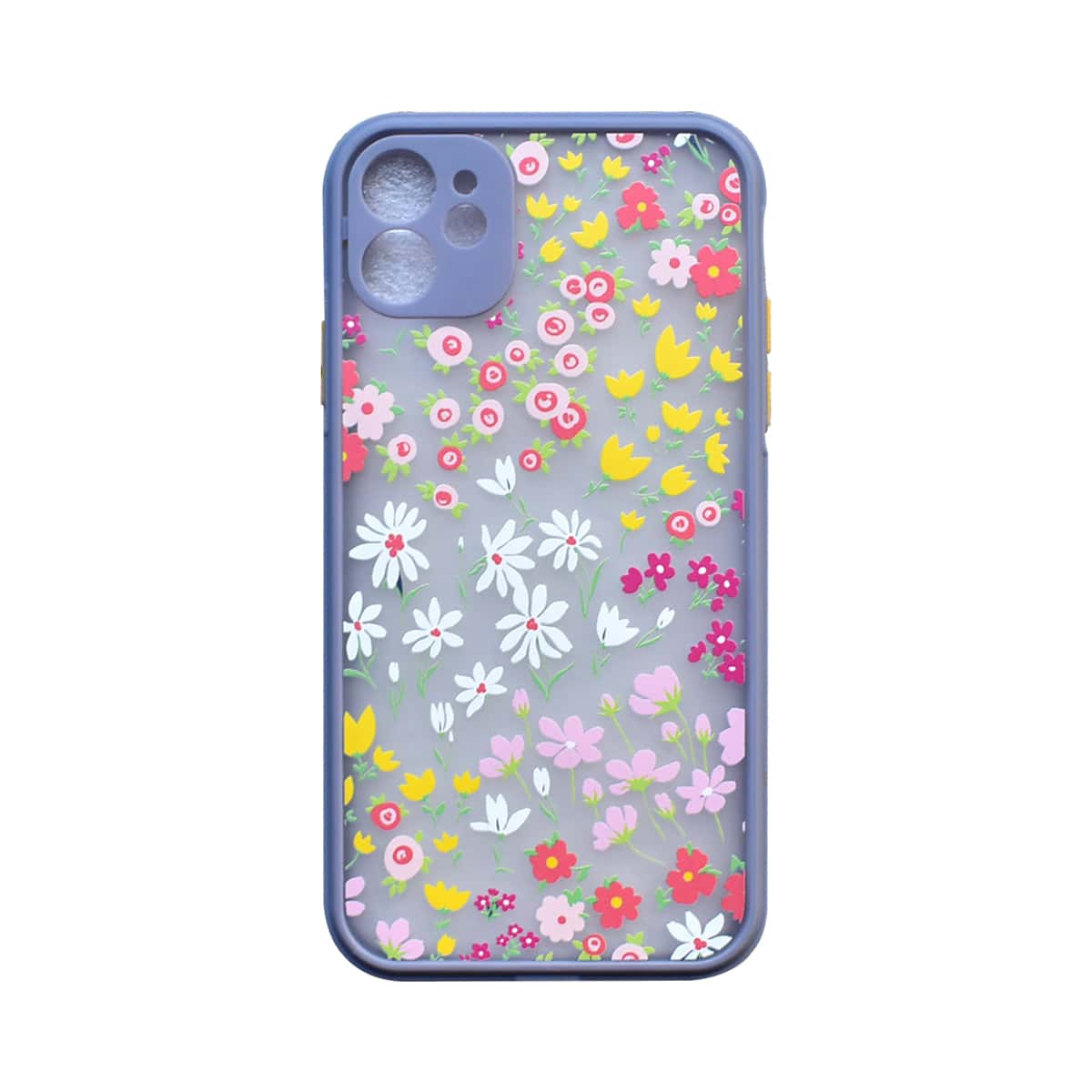 

Ditsy Floral Contrast Frame iPhone Case, Dusty blue