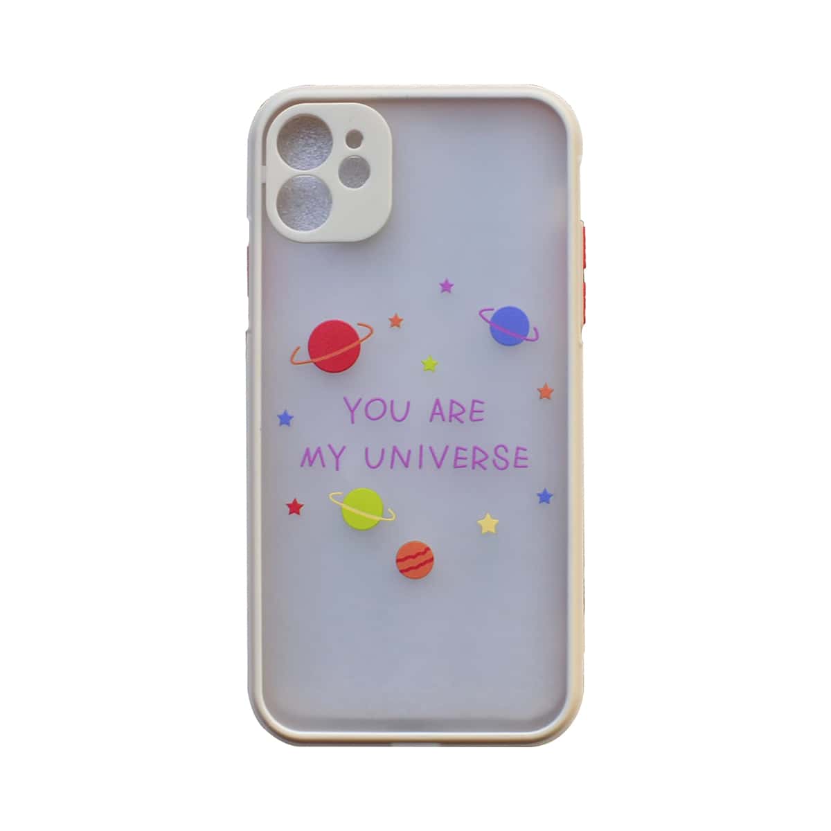 

Planet & Letter Graphic iPhone Case, Apricot clear