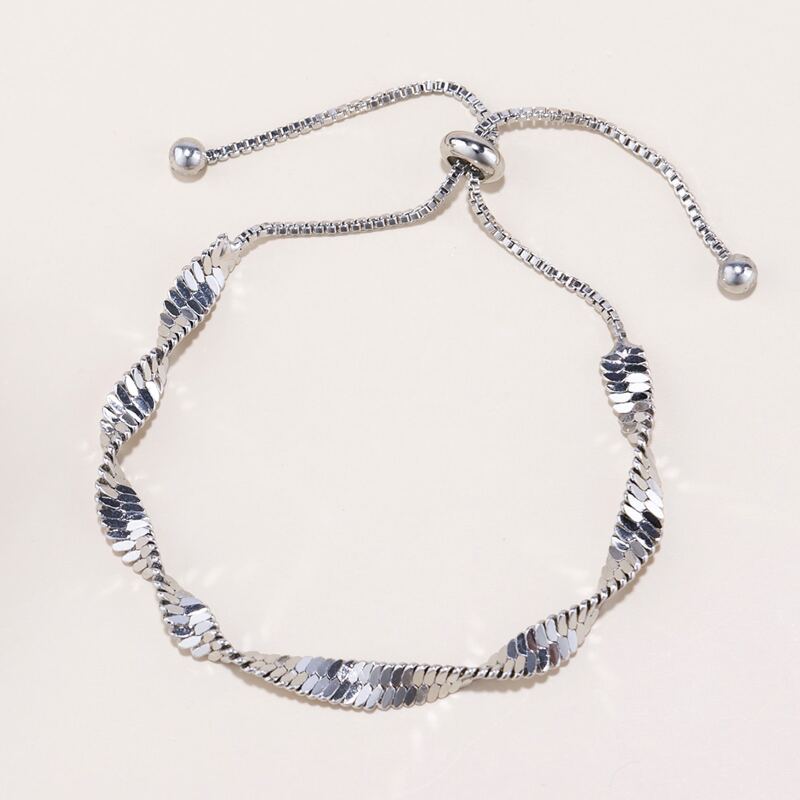 

Simple Metal Bracelet, Silver