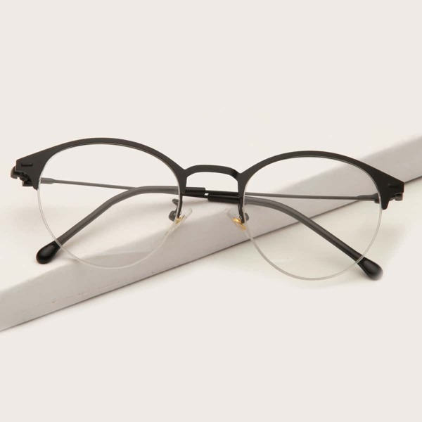 

Half Metal Frame Glasses