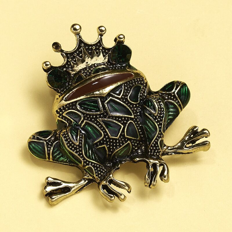 

Frog Design Brooch, Multicolor
