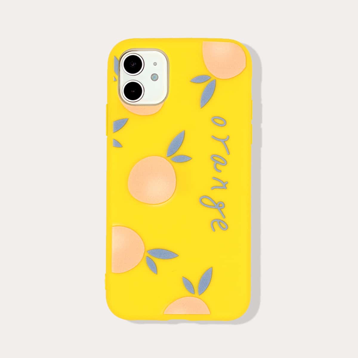 

Fruit & Letter Graphic iPhone Case, Yellow