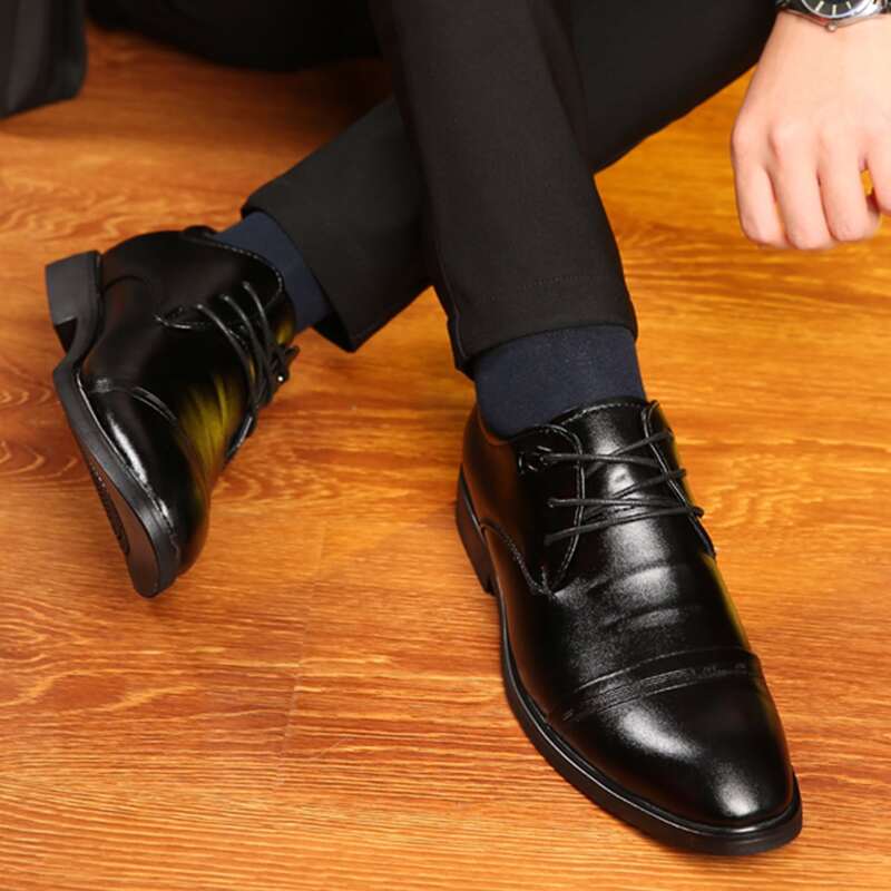

Guys Lace-up Front Dress Shoes, Black