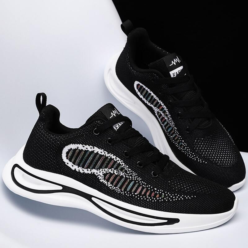 

Guys Lace Up Front Knit Sneakers, Black