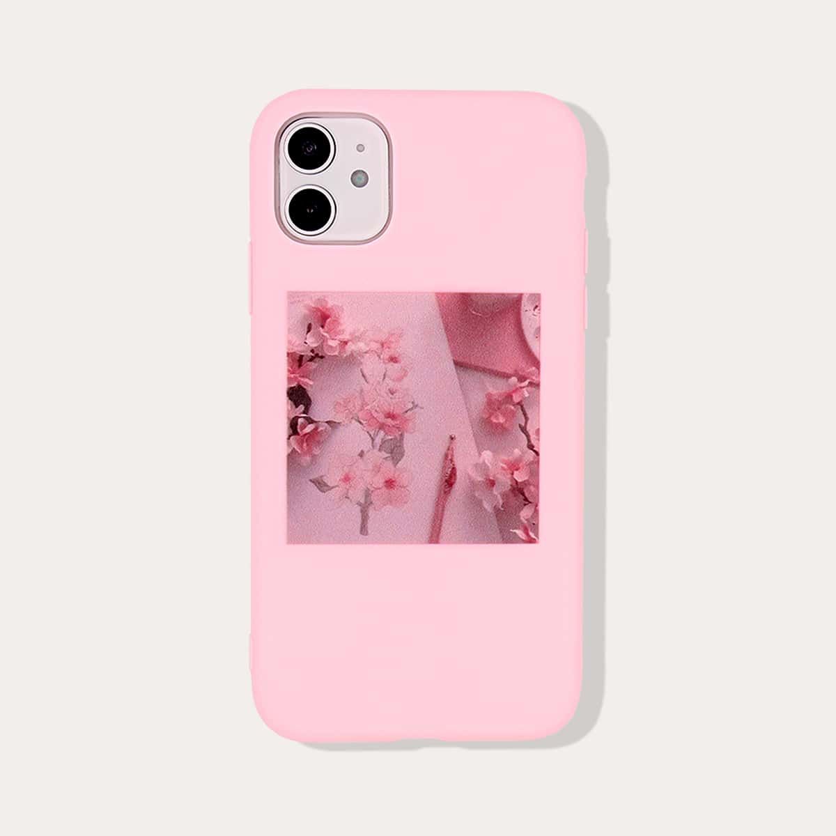 

Flower Print iPhone Case, Pink