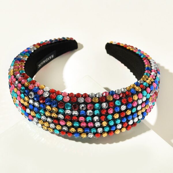 

Rhinestone Decor Hair Hoop, Multicolor