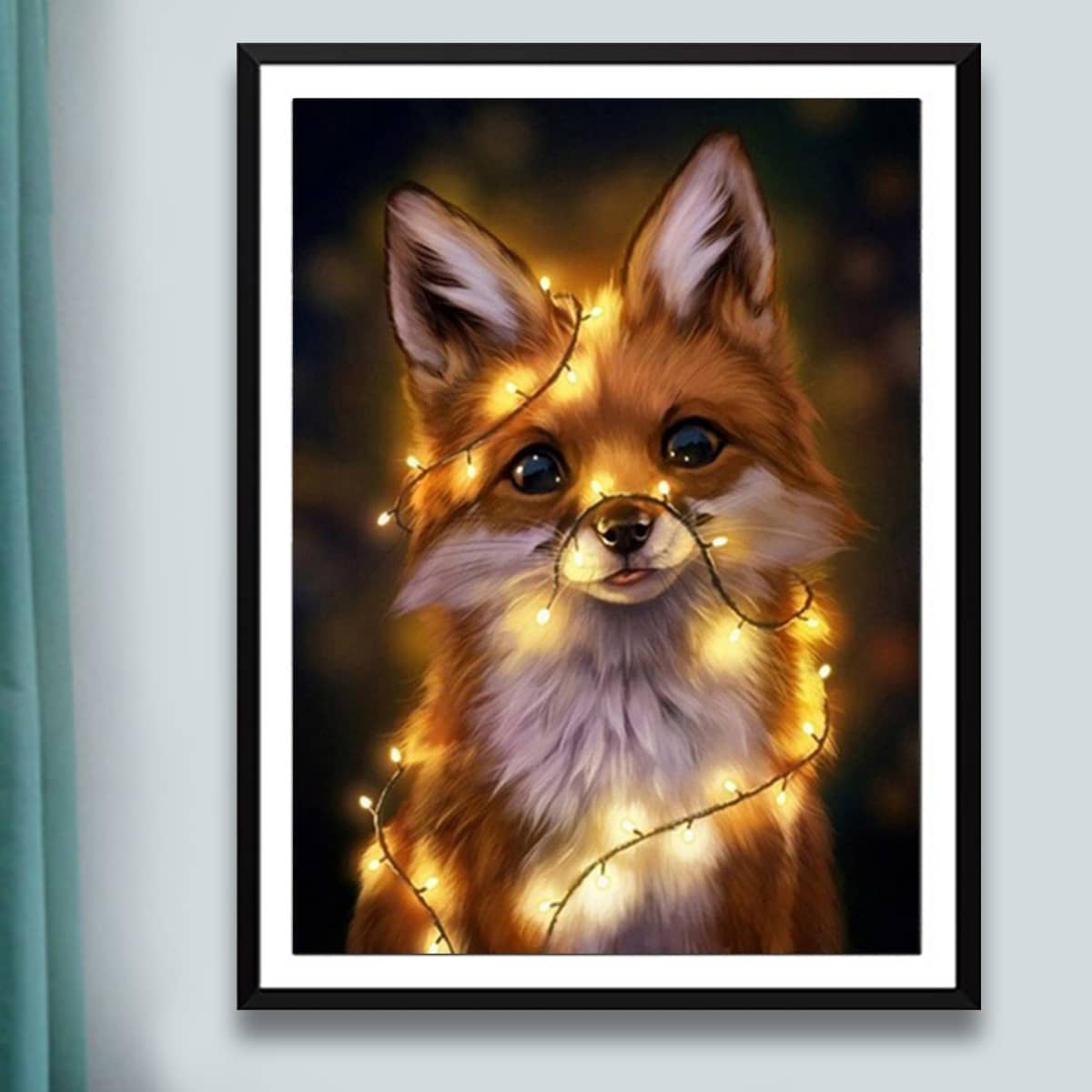 

Fox Print Diamond Painting Without Frame, Multicolor