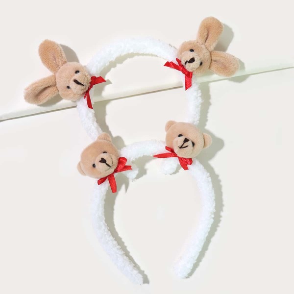 

2pcs Baby Cartoon Decor Hair Hoop, Multicolor
