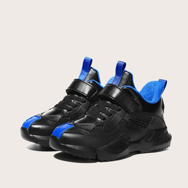 

Boys Velcro Strap Chunky Sneakers, Black