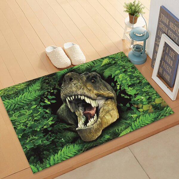 

Dinosaur Print Floor Mat, Multicolor
