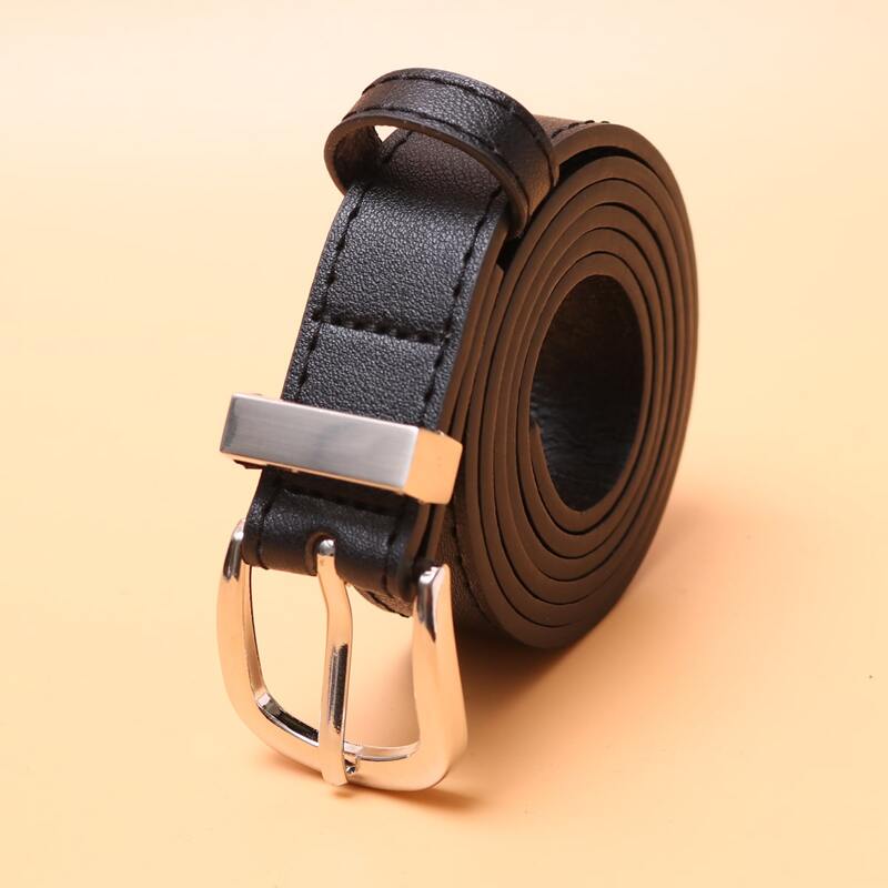 

Metal Buckle Belt, Black