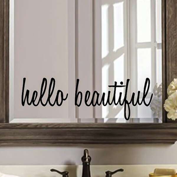 

Letter Graphic Wall Sticker, Black