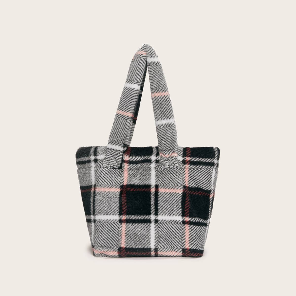 

Plaid Tote Bag, Multicolor