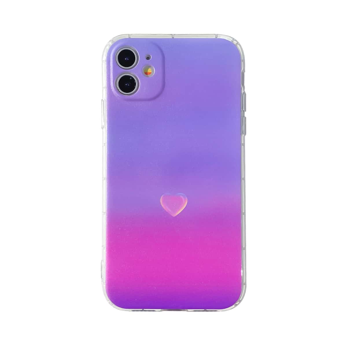 

Heart Print Ombre iPhone Case, Multicolor