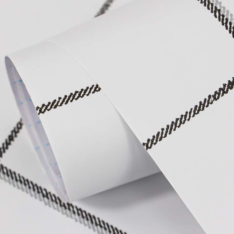 

1sheet Plaid Pattern Wall Sticker, White