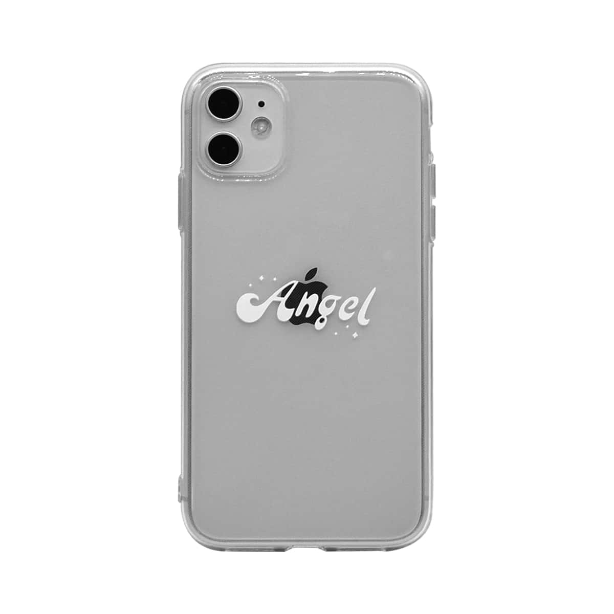 

Letter Graphic Transparent iPhone Case, Clear