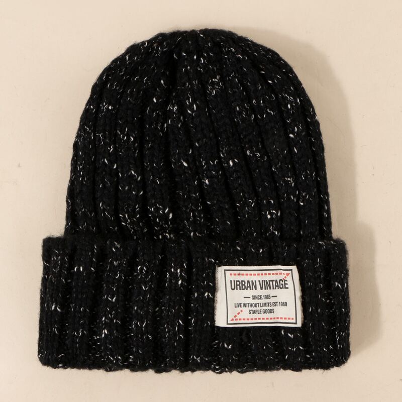 

Simple Cuffed Beanie, Black