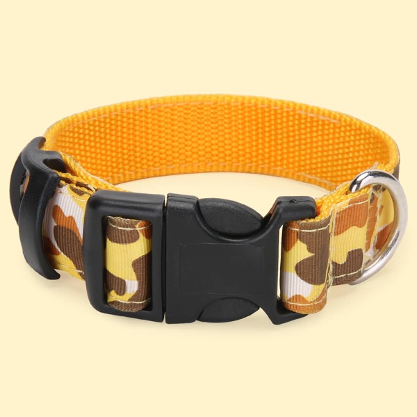 

Camo Dog Collar, Yellow