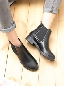 Wide Fit Chelsea Boots - Black - View 2