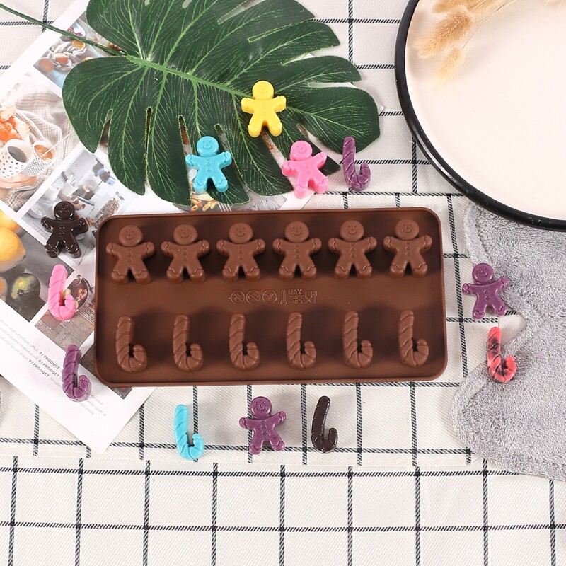 

1pc Christmas Silicone Chocolate Mold, Brown