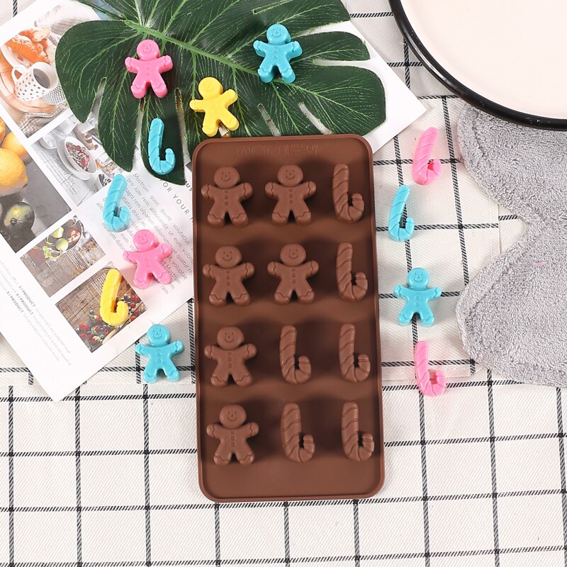 

1pc Christmas Silicone Chocolate Mold, Brown