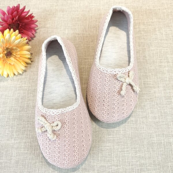 

Bow Decor Flats, Pink