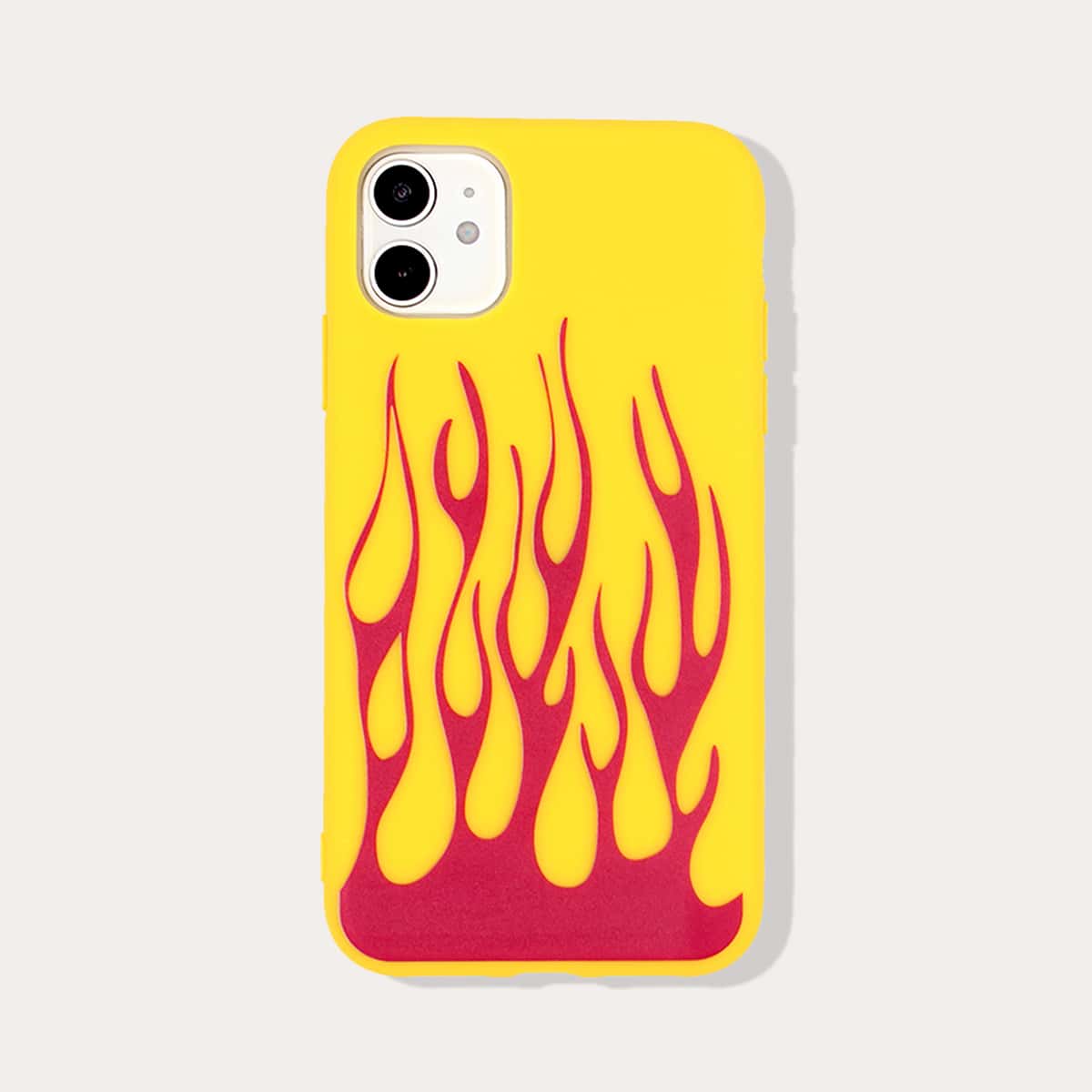 

Fire Pattern iPhone Case, Yellow