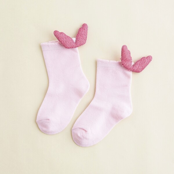 

Baby Wing Decor Socks, Pink